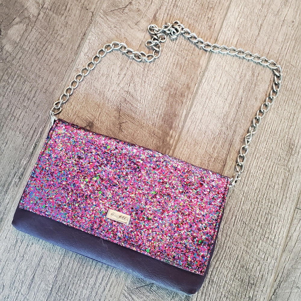 Purple Sparkle Grace Adele Purse